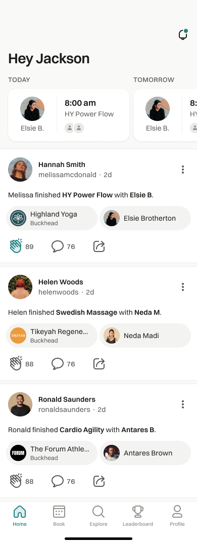 Roeme home feed